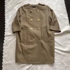 TOMMY HILFIGER ベージュ ダブルブレストコート S