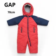 【美品】GAP フード付きロンパース 70cm