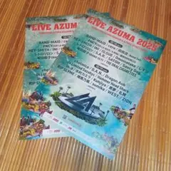 LIVE AZUMA 2025 チラシ　フライヤー×2枚