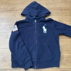 120 サイズ6 ポロラルフローレン　パーカー　ビッグポニー　ジップアップ