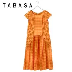 TABASA 　タバサ インドコットンギンガムワンピースのサムネイル