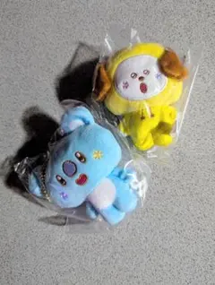BT21 Fuwa Fuwa Mascot 4 ぬいぐるみ CHIMMYKOYA