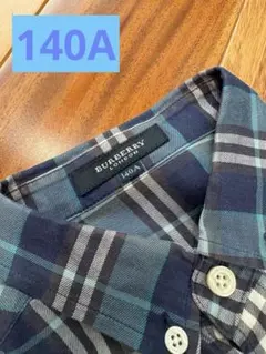 涼しくてオシャレ！Burberry 140A半袖チェックシャツ