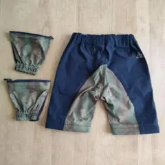 F.O.KIDS ２ＷＡＹズボン90　エフオーキッズ 紺色　シャカシャカ　短パン