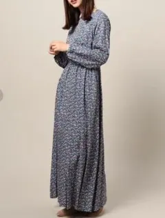 BEAUTY&YOUTH リバティプリント バックリボンワンピース 2WAY