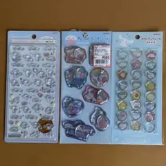 【正規品】シナモン　ボンドロミニ　ウォーター　おはじき　シール 3種セット