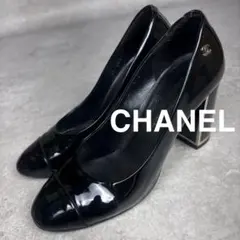 CHANEL パテントレザー ストラップシューズ - メルカリ