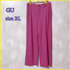【GU】 ジーユー (XL) カットソーストレートパンツ（セットアップ可能）