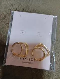 【novice】TRIPLE LINE EAR CUFF イヤーカフ　両耳