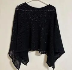 Aga 新品未使用　ニット　トップス　黒　ブラック　ヤマダヤ　福袋　ポンチョ