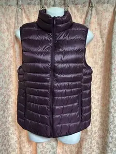 UNIQLO ダウンベスト L ワインレッド