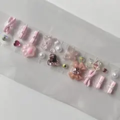 耳つぼジュエリー 20個セット 【ピンクバレエコア】