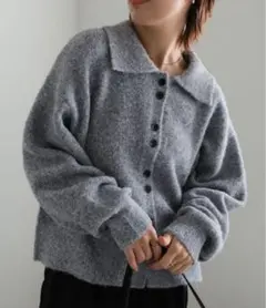 セレクトモカ　カーディガン　グレー