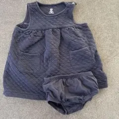 【baby GAP】キルティング ワンピース ブルマ セット 80