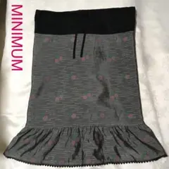 MINIMUM★ミニマム☆グレー花柄フリルスカート☆Sサイズのサムネイル