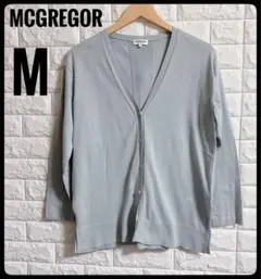 ✴︎MCGREGOR ✴︎ライトグレー Vネック カーディガン M✴︎
