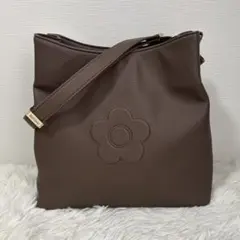 【美品】MARY QUANT シュリンクデイジーエンボストート ワンショルダー
