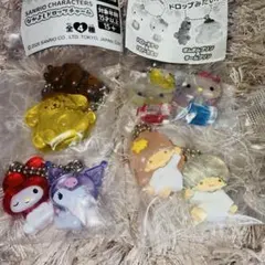 なかよしドロップチャーム 4種類 キティ キキララ マイメロ ポムポムプリン