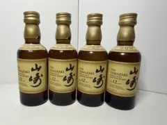 サントリー 山崎 シングルモルト ウイスキー 4本セット 180ml×4本