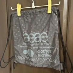aeae ナップサック ドット グレー バッグ - メルカリ
