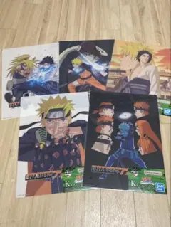 NARUTO一番くじ　K賞ビジュアルボード 5種