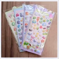 ぷくぷくシール ドロップシール 4枚セット シール交換 平成 かわいい ゆめかわ