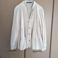 ✣ZARA ✣ベージュ ティアードシャツ 長袖ブラウス