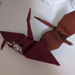 折り鶴2つ