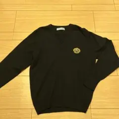 BURBERRY 黒 Vネックセーター