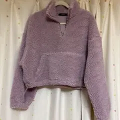 w closet 薄紫 ボアジャケット