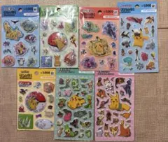 韓国限定　韓国ダイソー ポケモンシール 7点セット