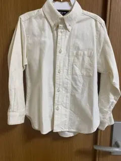 COMME CA ISM アイボリー 長袖シャツ 110A