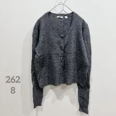 UNIQLO 【L】ウールマーク付 ピュアニューウールニットカーディガン