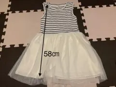 UNIQLO キッズワンピース　130㎝　ボーダーワンピース　美品＊