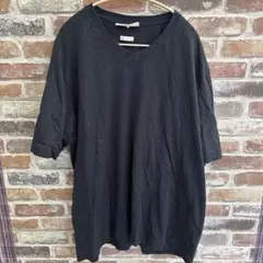 JOSEPH ABBOUD Vネック Tシャツ ブラック 日本製　大きいサイズのサムネイル