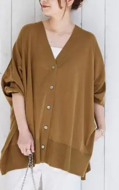 ジャーナルスタンダード カーディガン ハイツイスト コットンポンチョカーディガン