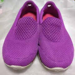 スケッチャーズメッシュ スリッポン　エアークールド23.5 パープル