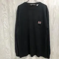 z842 BEN DAVIS ブラック 長袖カットソー Lのサムネイル