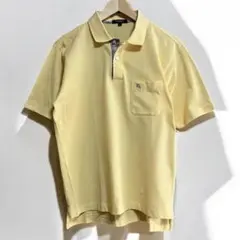 Burberry ワンポイントノバチェックイエローポロシャツL