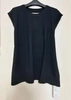 KOBE LETTUCE ノースリーブ　ジレ　ベスト　バックオープン　黒(M)