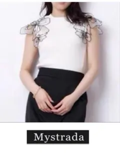 ❤️Mystrada❤️マイストラーダ エンプロイダリーニット 38 新品未使用のサムネイル
