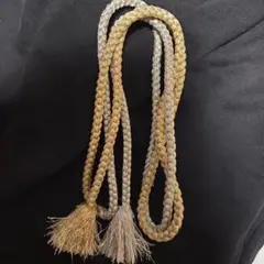 帯留め 房付き 編み込みデザイン