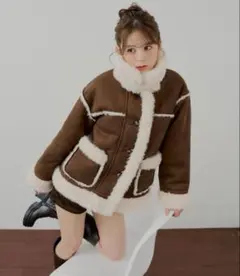 chico 2way スタンドムートンルーズジャケット