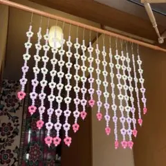 ビーズカーテン・のれん／しずく型／平成レトロ - メルカリ