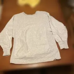 80s 希少 Champion リバースウィーブ 目無し 無地スウェット M