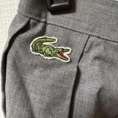 LACOSTE ラコステ グレー プリーツスカート ミニコットン　150