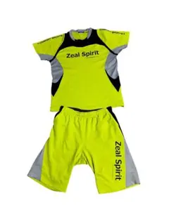 Zeal Spirit スポーツウェアセット Lサイズ 蛍光イエロー