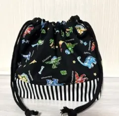 No.1076 お弁当袋 給食袋 ハンドメイド 男の子 恐竜 ダイナソー 動物