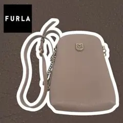 【美品】FURLA フルラ　ショルダーバッグ　ピンク　スマホショルダーのサムネイル