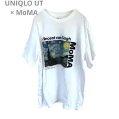 ユニクロ UT MoMA ゴッホ 星月夜 Tシャツ XL 白 アートT⁠